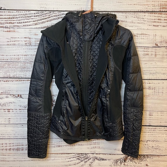 lululemon athletica Jackets & Blazers - Lululemon Run Bundle Up Jacket Size 2 Removable Inner Vest Hood